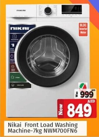 Kenz Hypermarket Nikai Front Load Washing Machine-7kg NWM700FN6 offer