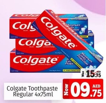 Kenz Hypermarket Colgate Toothpaste Regular 4x75ml offer