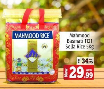 Kenz Hypermarket Mahmood Basmati 1121 Sella Rice 5Kg offer