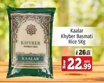 Kenz Hypermarket Kaalar Khyber Basmati Rice 5Kg offer