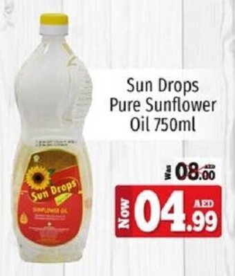 Kenz Hypermarket Sun Drops Pure Sunflower Oil 750ml offer