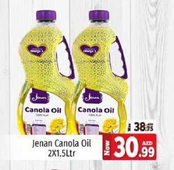 Kenz Hypermarket Jenan Canola Oil 2X1.5Ltr offer