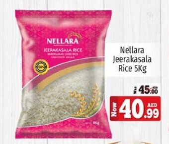 Kenz Hypermarket Nellara Jeerakasala Rice 5Kg offer