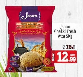 Kenz Hypermarket Jenan Chakki Fresh Atta 5Kg offer