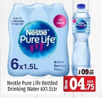 Kenz Hypermarket Nestle Pure Life Bottled Drinking Water 6X1.5Ltr offer