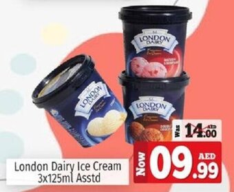 Kenz Hypermarket London Dairy Ice Cream 3x125ml offer