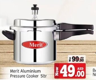 Kenz Hypermarket Merit Aluminium Pressure Cooker 5ltr offer