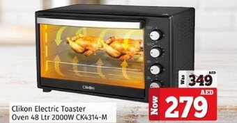 Kenz Hypermarket Clikon Electric Toaster Oven 48 Ltr 2000W CK4314-M offer