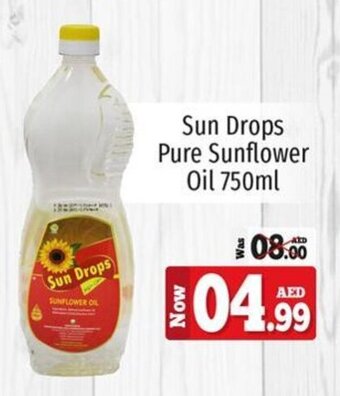 Kenz Hypermarket Sun Drops Pure Sunflower Oil 750ml offer