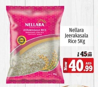 Kenz Hypermarket Nellara Jeerakasala Rice 5Kg offer