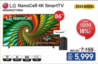 ECity LG NanoCell 4K SmartTV 86" offer