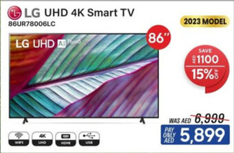 ECity LG UHD 4K Smart TV 86" offer
