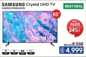 ECity SAMSUNG Crystal UHD TV 85" offer