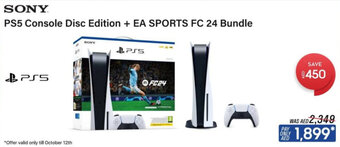 ECity SONY PS5 Console Disc Edition + EA SPORTS FC 24 Bundle offer