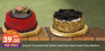 West Zone Supermarket Smooth Chocolate Red Velvet Cake/Nutty Dark Forest Cake Medium offer