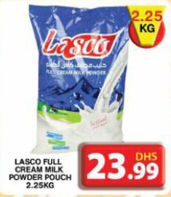 LASCO FULL CREAM MILK POWDER POUCH 2.25KG