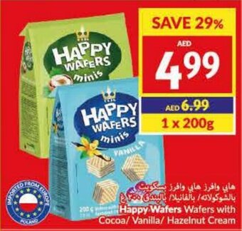 Viva Happy Wafers Wafers with Cocoa/ Vanilla/ Hazelnut Cream offer