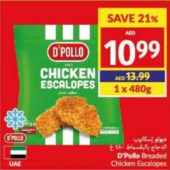 Viva D'Pollo Breaded Chicken Escalopes 1 x 480g offer