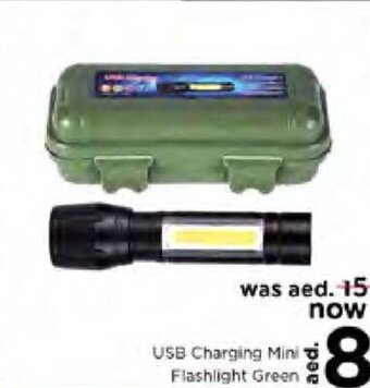 Nesto USB Charging Mini Flashlight Green offer
