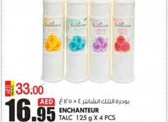 KM Trading ENCHANTEUR TALC 125 g X 4 PCS offer