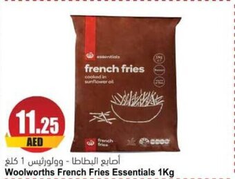 Almaya supermarket Woolworths French Fries Essentials 1Kg offer