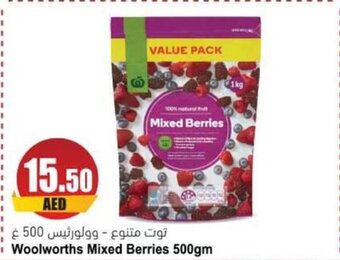 Almaya supermarket Woolworths Mixed Berries 500gm offer