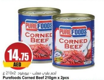 Almaya supermarket Purefoods Corned Beef 210gm x 2pcs offer