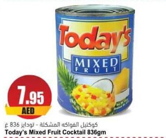 Almaya supermarket Today's Mixed Fruit Cocktail 836gm offer