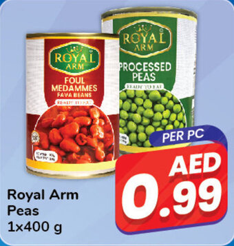 Day To Day Royal Arm Peas 1x400 g offer