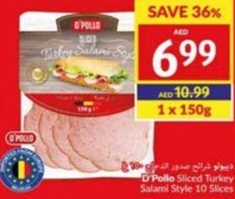 Viva D'Pollo Sliced Turkey Salami Style 10 Slices 150g offer