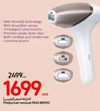 Carrefour Philips hair removal 9000 BRI955 offer