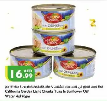 Istanbul Supermarket California Garden Light Chunks Tuna In Sunflower Oil/ Water 4x170gm offer