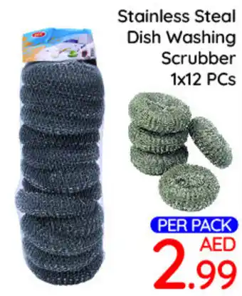 Day To Day Stainless Steal Dish Washing Scrubber 1x12 PCs offer