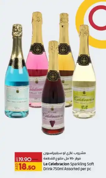 Lulu Hypermarket Le Celebracion Sparkling Soft Drink 750ml offer