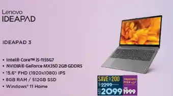 Lulu Hypermarket Lenovo IDEAPAD IDEAPAD 3 offer