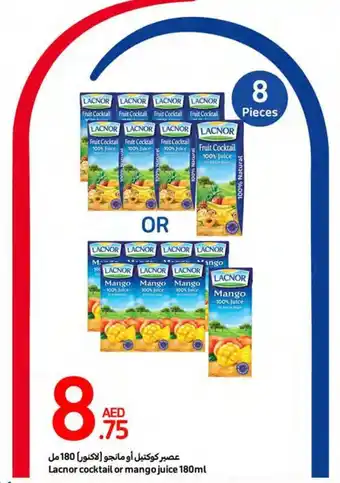 Lacnor cocktail or mango juice 180ml