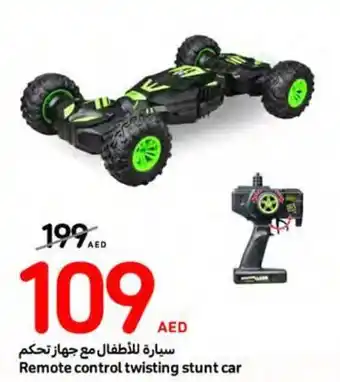 Carrefour Remote control twisting stunt car offer