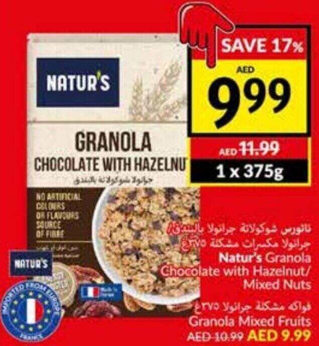 Viva Natur's Granola Chocolate with Hazelnut/ Mixed Nuts offer