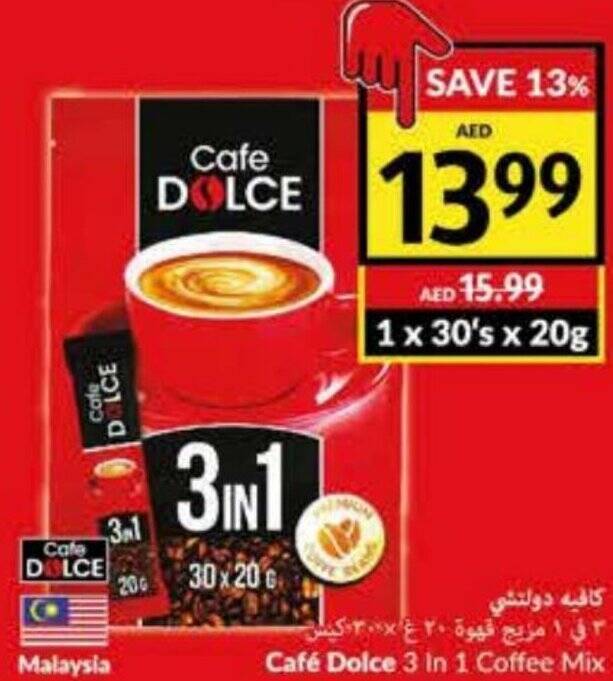 Viva Café Dolce 3 In 1 Coffee Mix offer