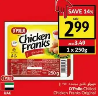 Viva D'Pollo Chilled Chicken Franks Original offer