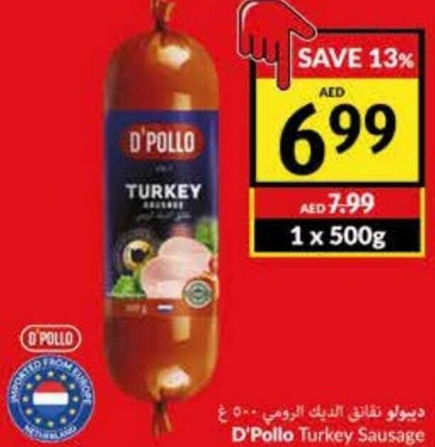 Viva D'Pollo Turkey Sausage 500g offer