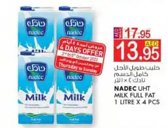 KM Trading NADEC UHT MILK FULL FAT offer