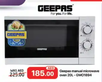 Al Madina Hypermarket Geepas manual microwave oven 20L offer