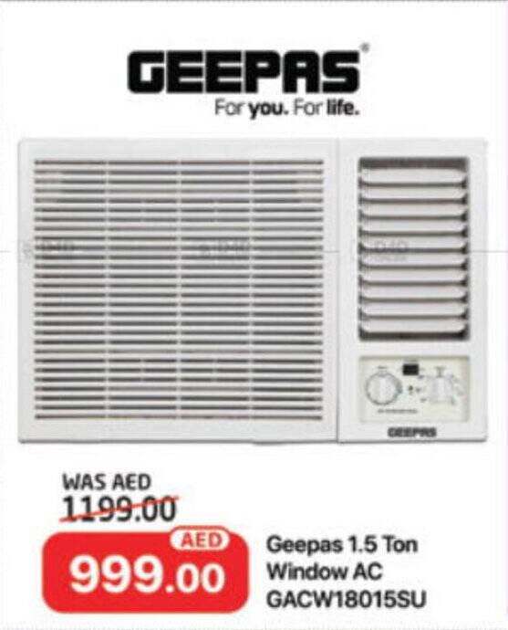 Al Madina Hypermarket Geepas 1.5 Ton Window AC offer