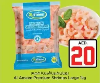 Nesto Al Ameen Premium Shrimps Large 1kg offer