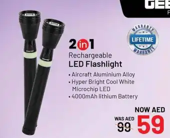 Nesto Rechargeable LED Flashlight offer
