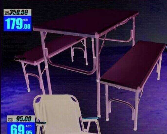 Armed forces cooperative society Campmate Aluminum Table With 2pcs Bench offer