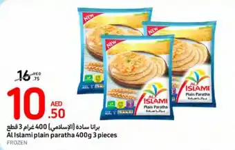 Carrefour Al Islami plain paratha 400g 3 pieces offer