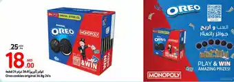 Carrefour Oreo cookies original 36.8g 24's offer