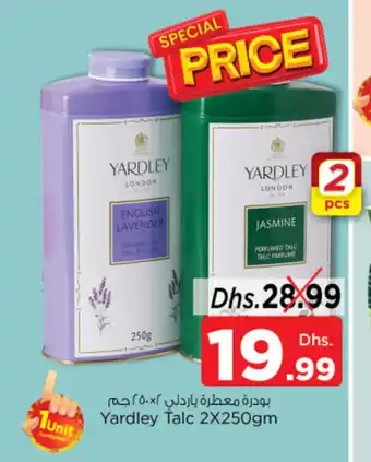 Nesto Yardley Talc 2 x 250gm offer